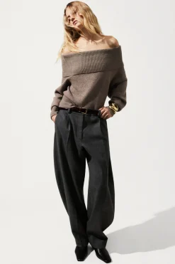Best COS SWETER Z WEŁNY MERYNOSOWEJ ODSŁANIAJĄCY RAMIONA