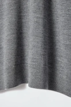 Online COS SWETER Z WEŁNY MERYNOSOWEJ Z OKRĄGŁYM DEKOLTEM