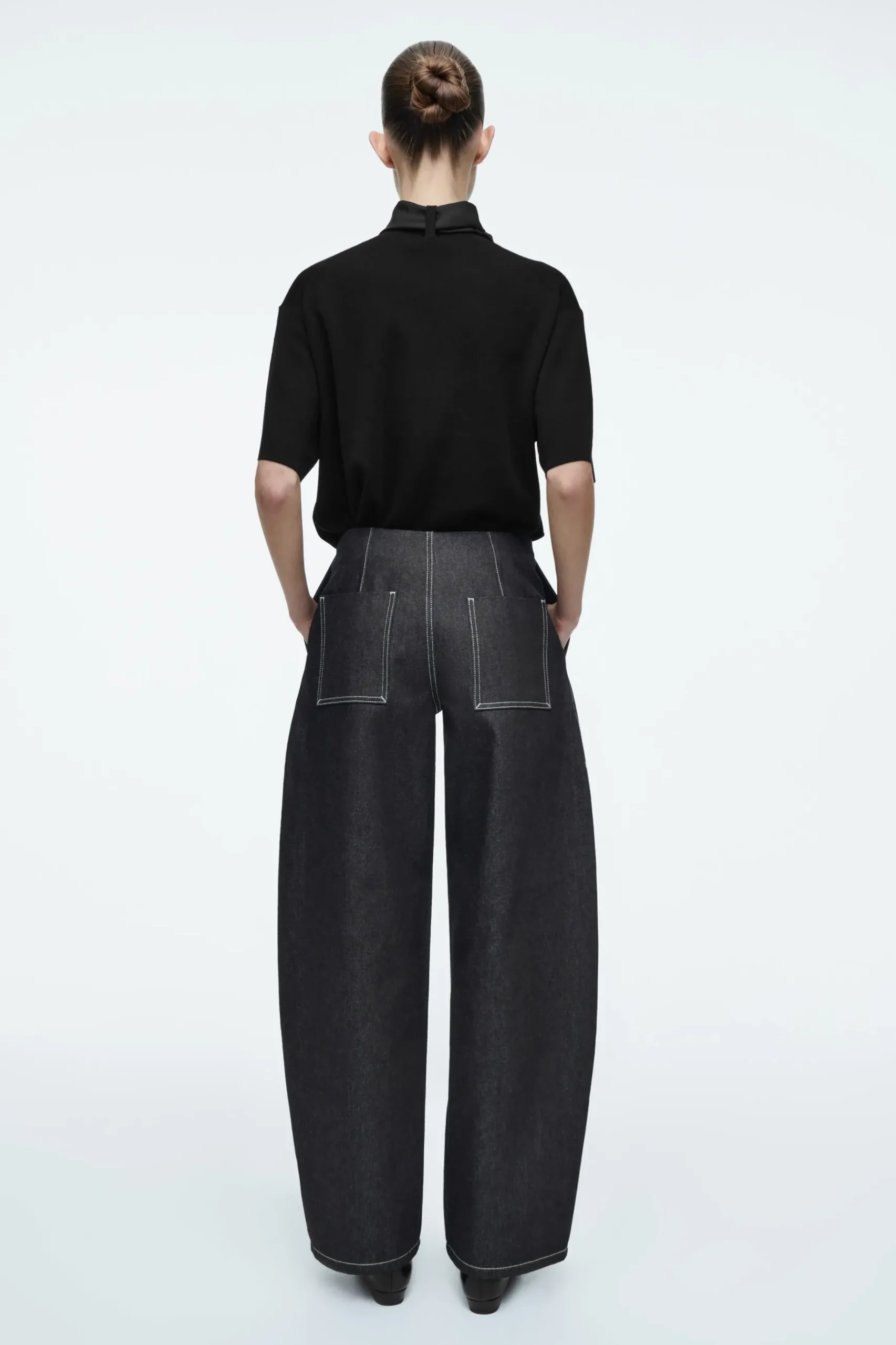Fashion COS SZEROKIE JEANSY BARREL