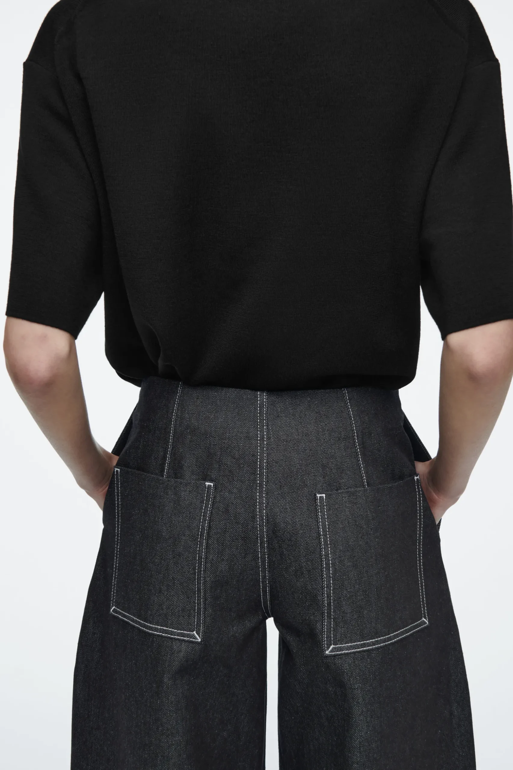 Fashion COS SZEROKIE JEANSY BARREL