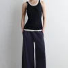 Sale COS SZEROKIE JOGGERSY ZE SZCZOTKOWANEJ BAWEŁNY