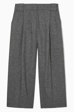 Outlet COS SZEROKIE KULOTY Z WEŁNIANEJ FLANELI – REGULAR FIT