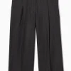 Clearance COS SZEROKIE KULOTY Z WEŁNIANEJ FLANELI – REGULAR FIT