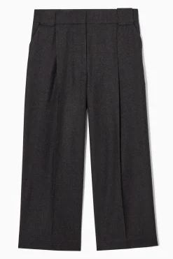 Clearance COS SZEROKIE KULOTY Z WEŁNIANEJ FLANELI – REGULAR FIT