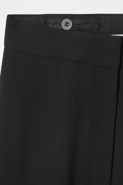 Online COS SZEROKIE PRZEŚWITUJĄCE SPODNIE – REGULAR FIT