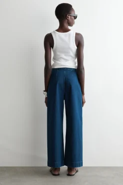 Hot COS SZEROKIE SPODNIE JEANSOWE