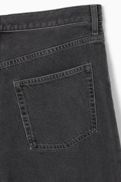 Fashion COS SZEROKIE SPODNIE JEANSOWE Z TROCZKIEM