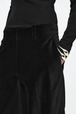 Fashion COS SZEROKIE SPODNIE Z AKSAMITU – RELAXED FIT