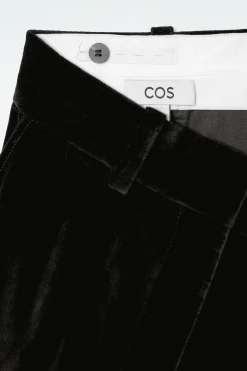 Fashion COS SZEROKIE SPODNIE Z AKSAMITU – RELAXED FIT
