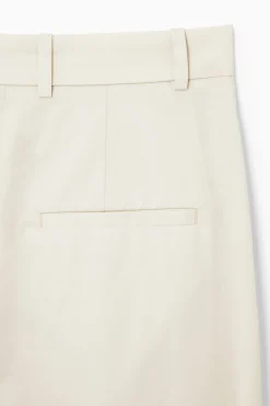 Clearance COS SZEROKIE SPODNIE Z BAWEŁNY