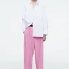 New COS SZEROKIE SPODNIE Z DIAGONALU – RELAXED FIT