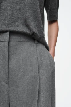 Hot COS SZEROKIE SPODNIE Z DIAGONALU – RELAXED FIT