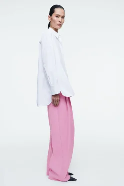 New COS SZEROKIE SPODNIE Z DIAGONALU – RELAXED FIT