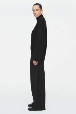 Best COS SZEROKIE SPODNIE Z DIAGONALU – RELAXED FIT