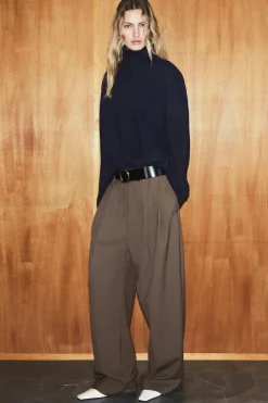 Sale COS SZEROKIE SPODNIE Z DIAGONALU – RELAXED FIT