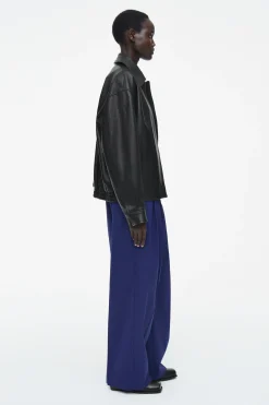 Fashion COS SZEROKIE SPODNIE Z DIAGONALU – RELAXED FIT