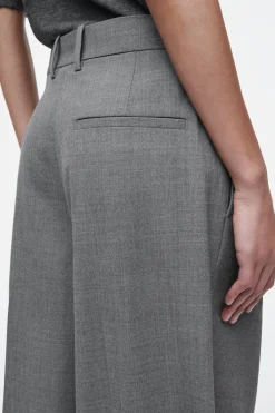 Hot COS SZEROKIE SPODNIE Z DIAGONALU – RELAXED FIT