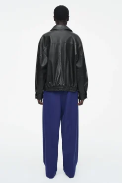 Fashion COS SZEROKIE SPODNIE Z DIAGONALU – RELAXED FIT