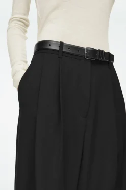 Best COS SZEROKIE SPODNIE Z DIAGONALU – RELAXED FIT