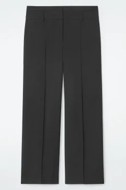 New COS SZEROKIE SPODNIE Z DIAGONALU Z WEŁNĄ – REGULAR FIT