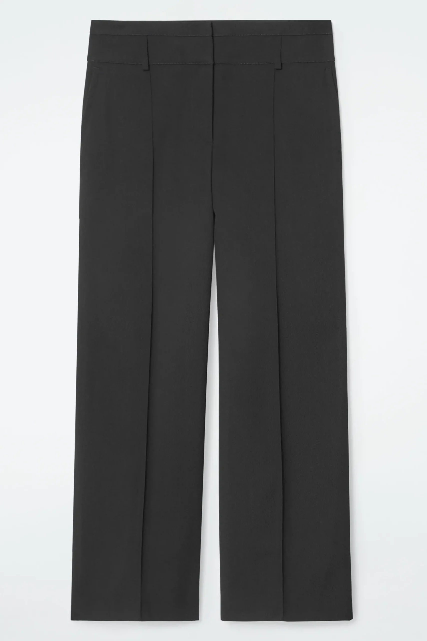 New COS SZEROKIE SPODNIE Z DIAGONALU Z WEŁNĄ – REGULAR FIT