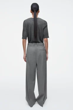 Hot COS SZEROKIE SPODNIE Z DIAGONALU – RELAXED FIT