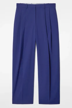 Fashion COS SZEROKIE SPODNIE Z DIAGONALU – RELAXED FIT