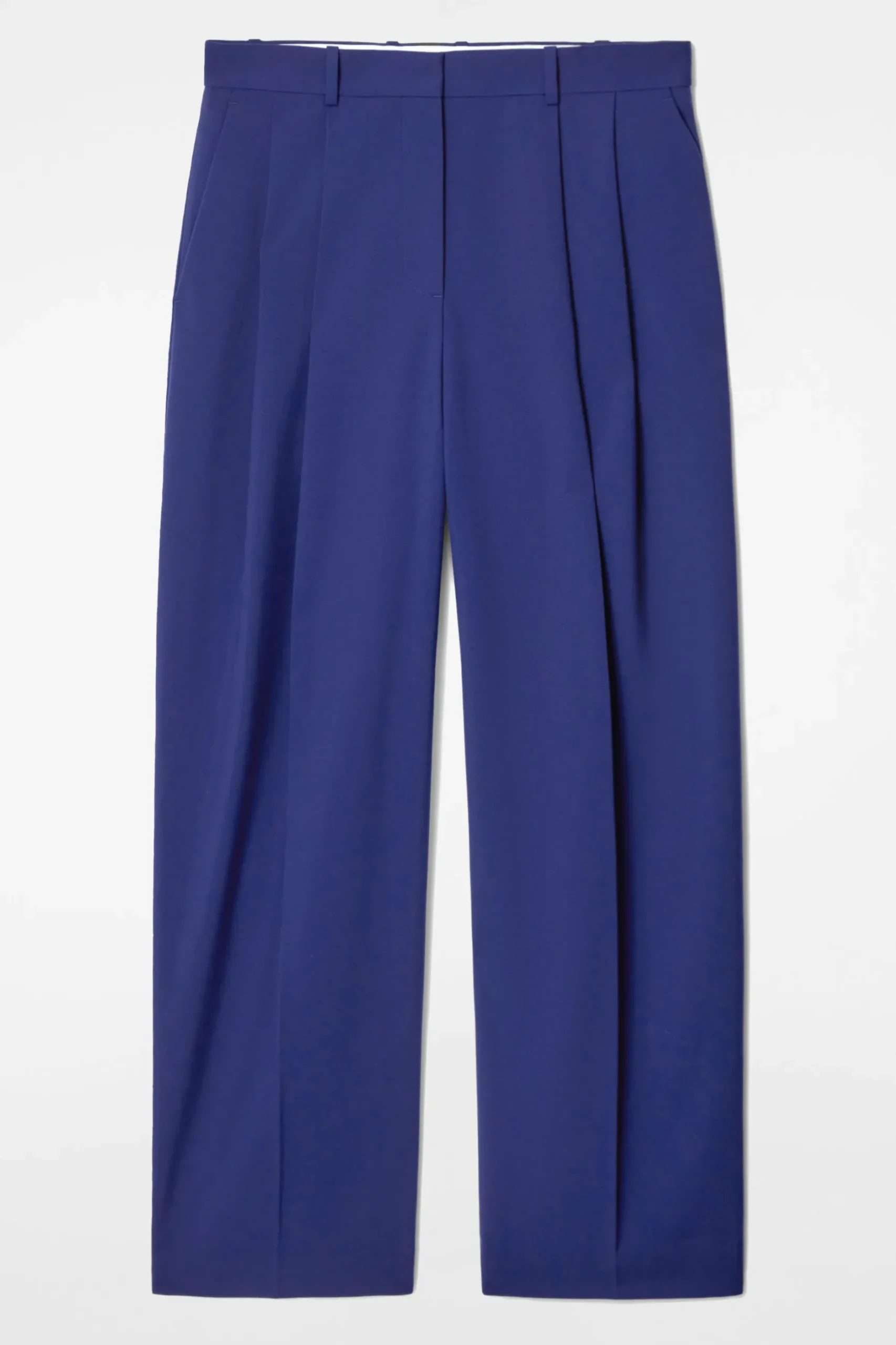Fashion COS SZEROKIE SPODNIE Z DIAGONALU – RELAXED FIT