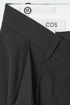 Best COS SZEROKIE SPODNIE Z DIAGONALU – RELAXED FIT