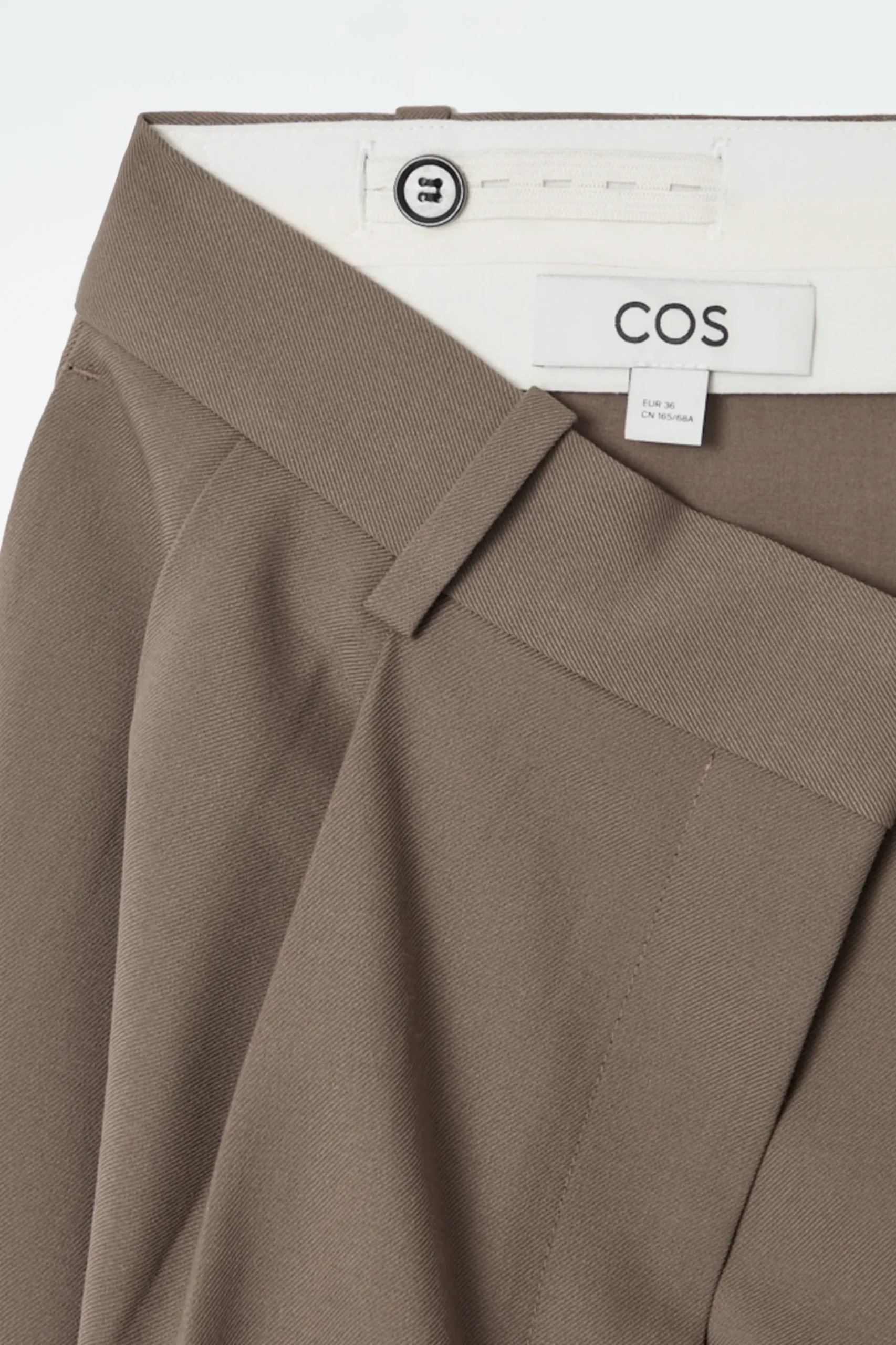 Sale COS SZEROKIE SPODNIE Z DIAGONALU – RELAXED FIT