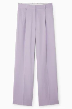 Clearance COS SZEROKIE SPODNIE Z LNEM