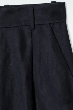 Fashion COS SZEROKIE SPODNIE Z LNEM