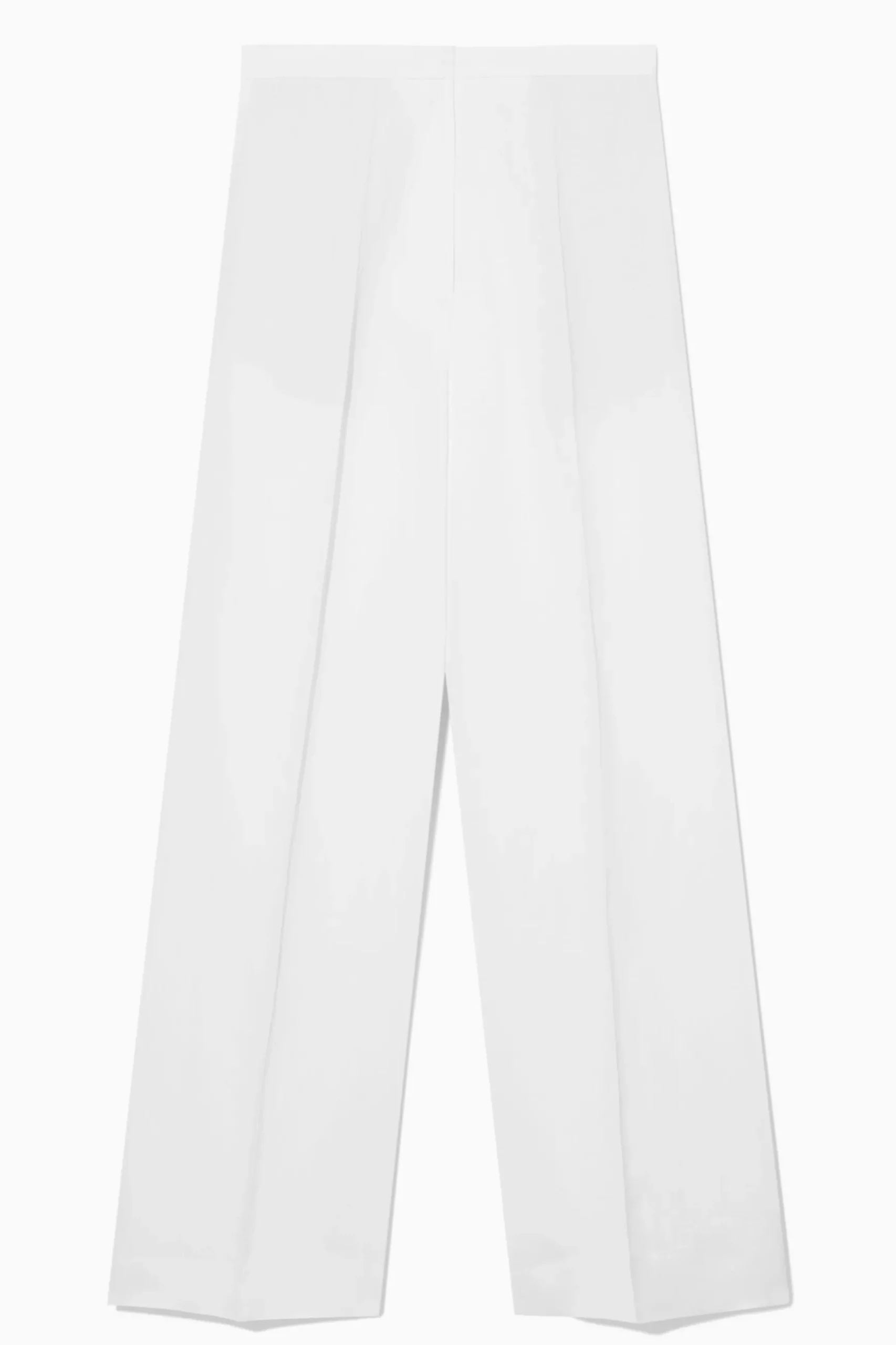 Hot COS SZEROKIE SPODNIE Z MIESZANKI Z LNEM – REGULAR FIT