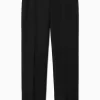 Clearance COS SZEROKIE SPODNIE Z MIESZANKI Z LNEM – REGULAR FIT