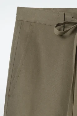 Fashion COS SZEROKIE SPODNIE Z TROCZKIEM