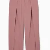 Best COS SZEROKIE SPODNIE Z ZAKŁADKAMI – RELAXED FIT