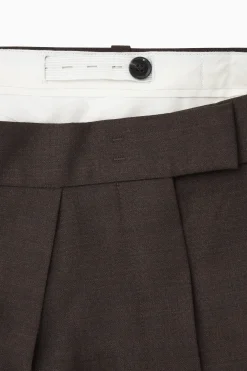 Discount COS SZEROKIE SPODNIE Z ZAKŁADKAMI – RELAXED FIT