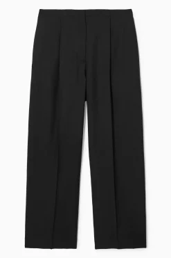 Online COS SZEROKIE WEŁNIANE SPODNIE – RELAXED FIT