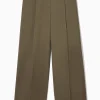 Clearance COS SZEROKIE WEŁNIANE SPODNIE – RELAXED FIT