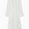Fashion COS SZMIZJERKA MAXI BEZ KOŁNIERZYKA