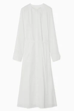 Fashion COS SZMIZJERKA MAXI BEZ KOŁNIERZYKA