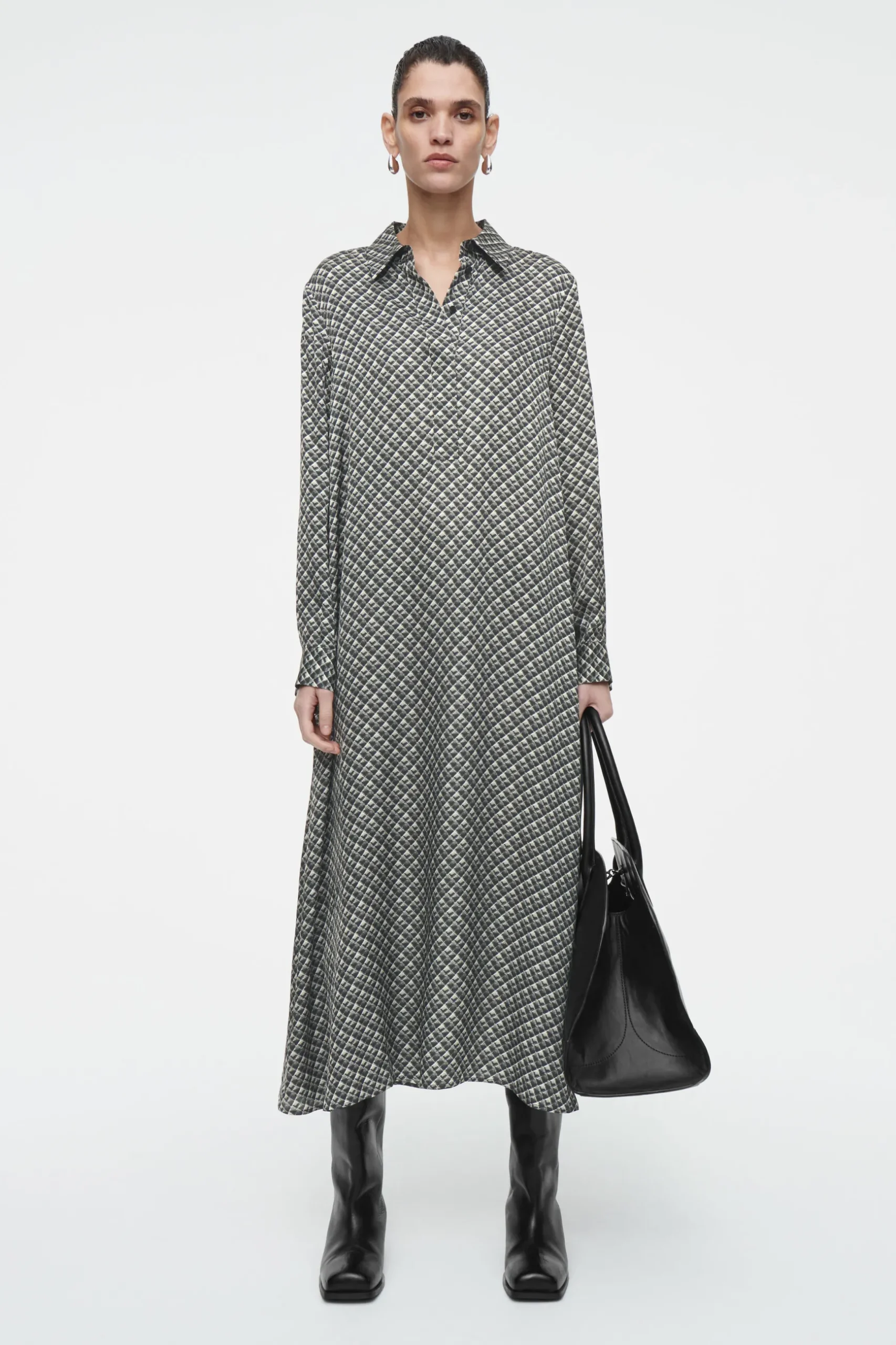 Best COS SZMIZJERKA MAXI W GEOMETRYCZNY WZÓR