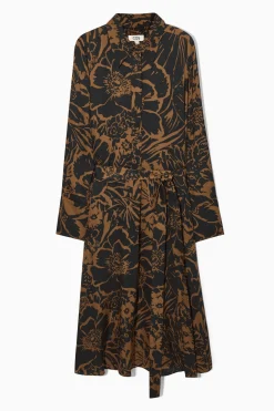 Fashion COS SZMIZJERKA MIDI Z NADRUKIEM