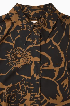 Fashion COS SZMIZJERKA MIDI Z NADRUKIEM