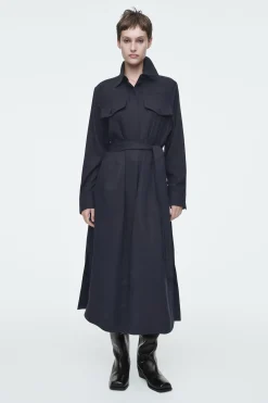 Clearance COS SZMIZJERKA MIDI Z PASKIEM