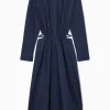 New COS SZMIZJERKA MIDI Z WYCIĘCIAMI W TALII