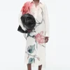New COS SZMIZJERKA Z KWIATOWYM NADRUKIEM OVERSIZE