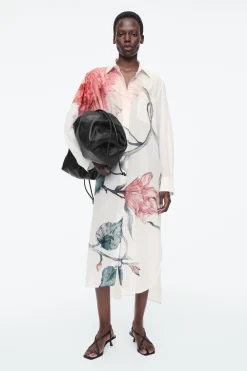 New COS SZMIZJERKA Z KWIATOWYM NADRUKIEM OVERSIZE