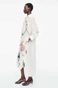 New COS SZMIZJERKA Z KWIATOWYM NADRUKIEM OVERSIZE