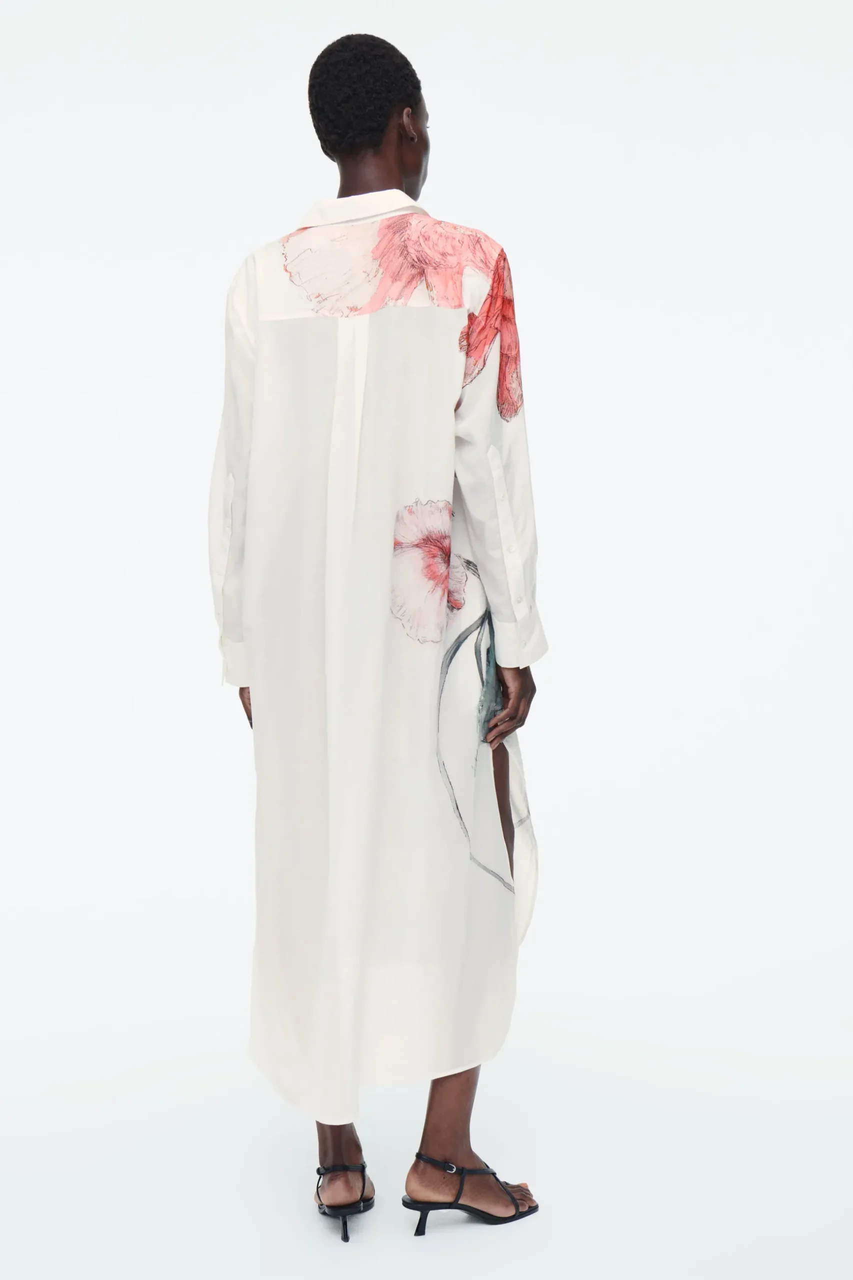New COS SZMIZJERKA Z KWIATOWYM NADRUKIEM OVERSIZE